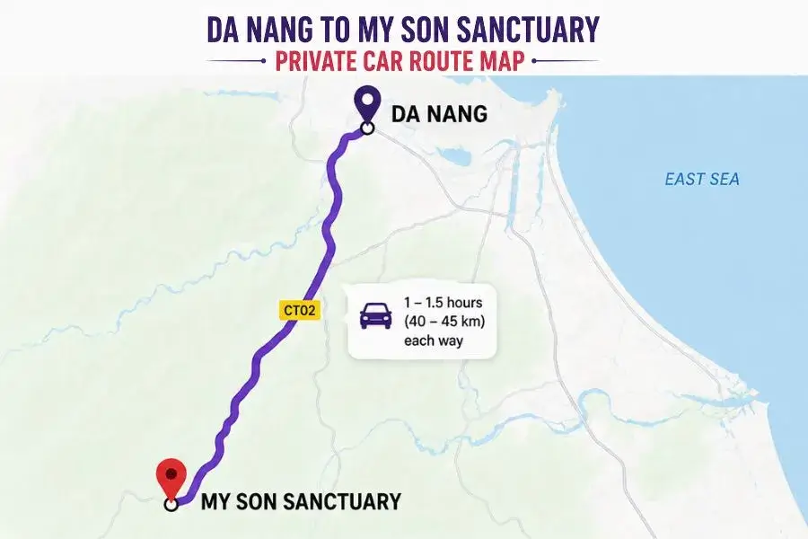 Da Nang to My Son Sanctuary Private Car - Best Hue City Tour