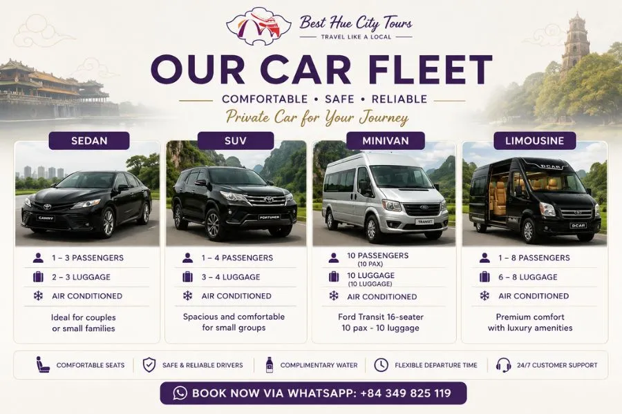 Hai Phong to Moc Chau vehicle options - Best Hue City Tours