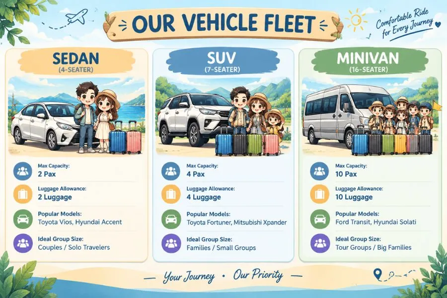 Our Vehicle Fleet - Best Hue City Tour