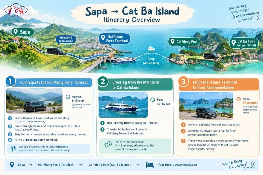 Sapa to Cat Ba Island private car - Best Hue City Tour